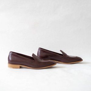 Everlane | Burgundy Italian Leather Modern Loafers